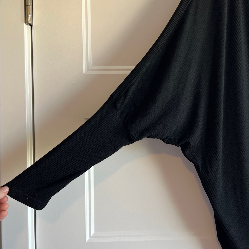 Black Draped Top - Picture 4 of 10
